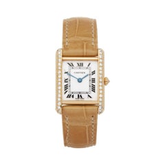 Cartier Tank Diamond 18 Karat Yellow Gold 1150