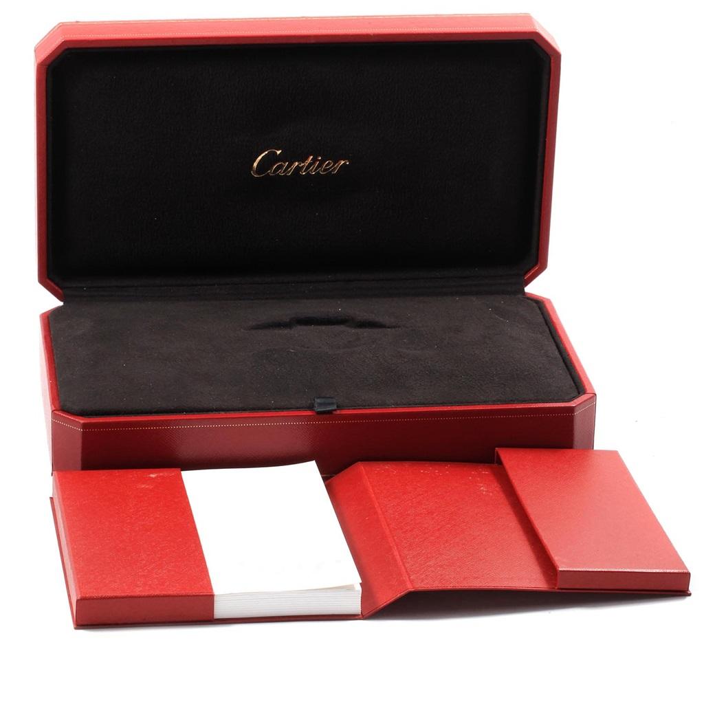 Cartier Tank Divan Mini Yellow Gold Red Strap Ladies Watch W6300356 5