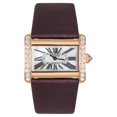 Cartier Tank Divan NOS Rose Gold Diamond Set