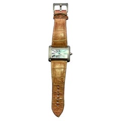 Cartier Tank Divan Pink Mother of Pearl Dial Quartz Lady Watch