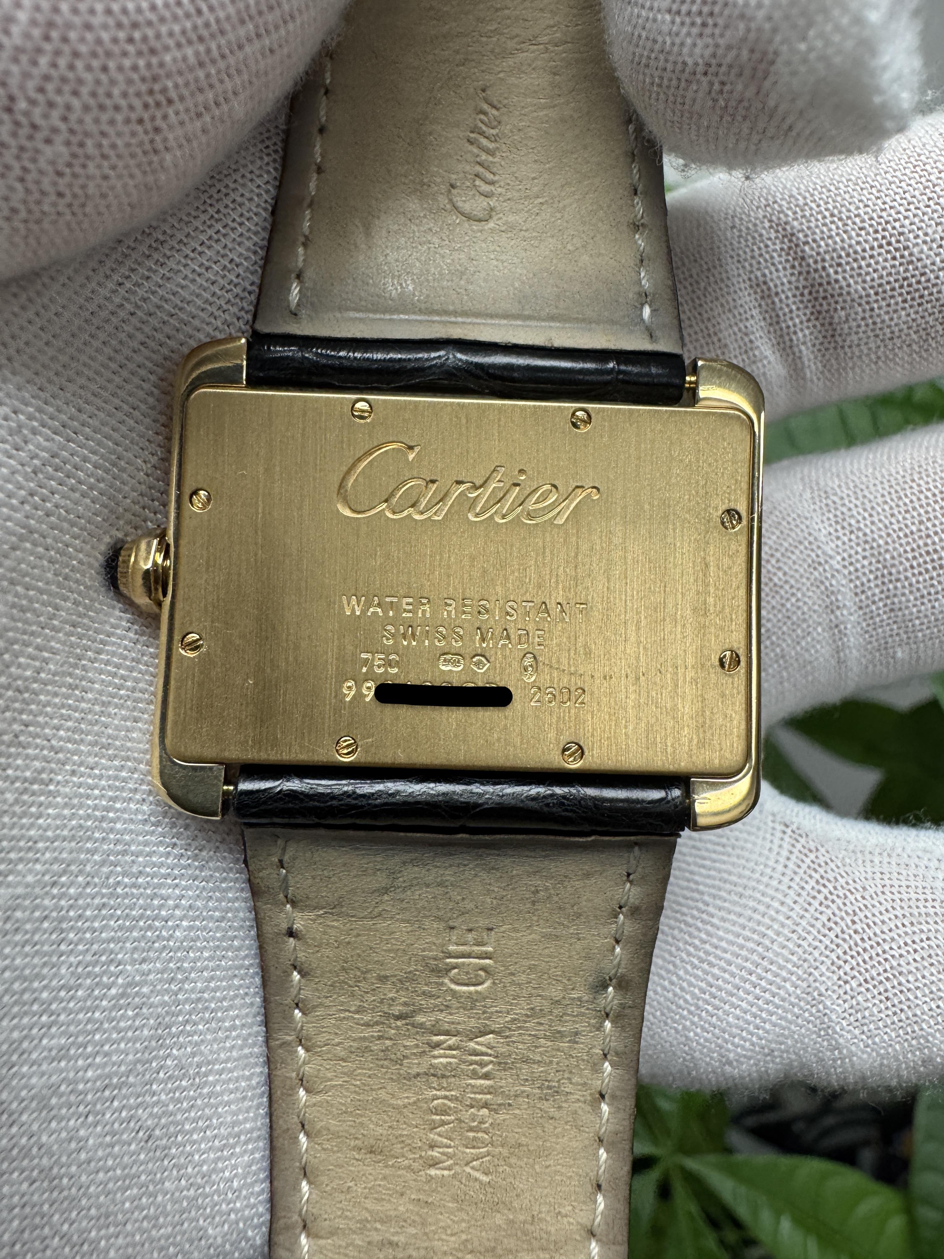 Cartier Tank Divan W6300556 18k Yellow Gold Quartz Ladies Watch en venta 1