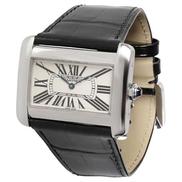 Cartier Tank Divan W6300655 Unisex Watch in Stainless Steel For Sale at ...