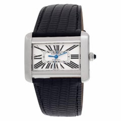 Cartier Tank Divan W6300755, Black Dial, Certified and Warranty