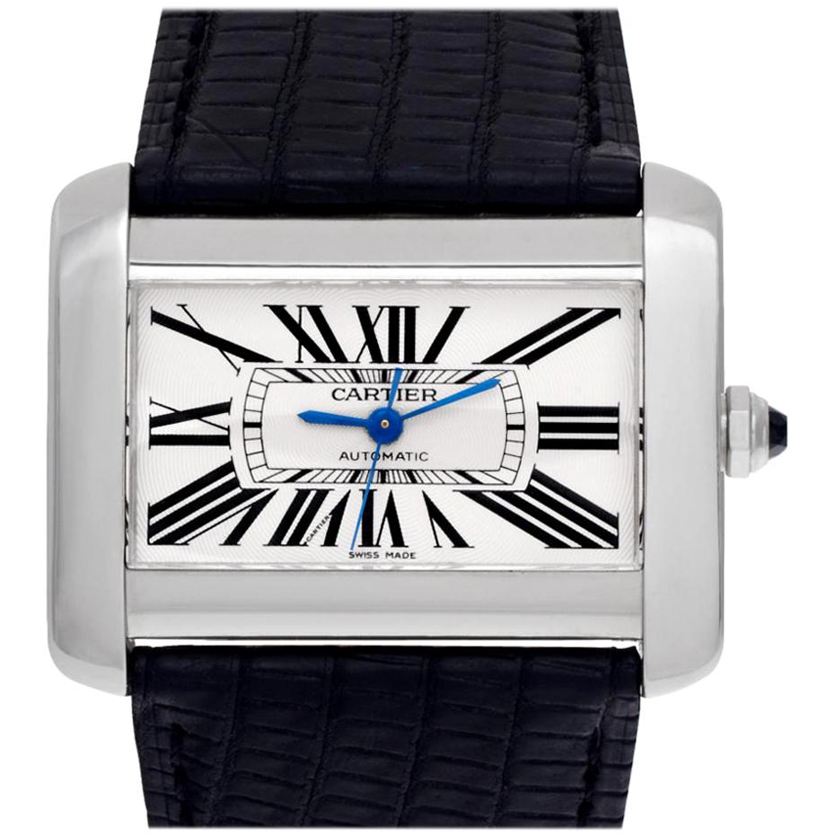 Cartier Tank Divan W6300755, White Dial, Certified and Warranty