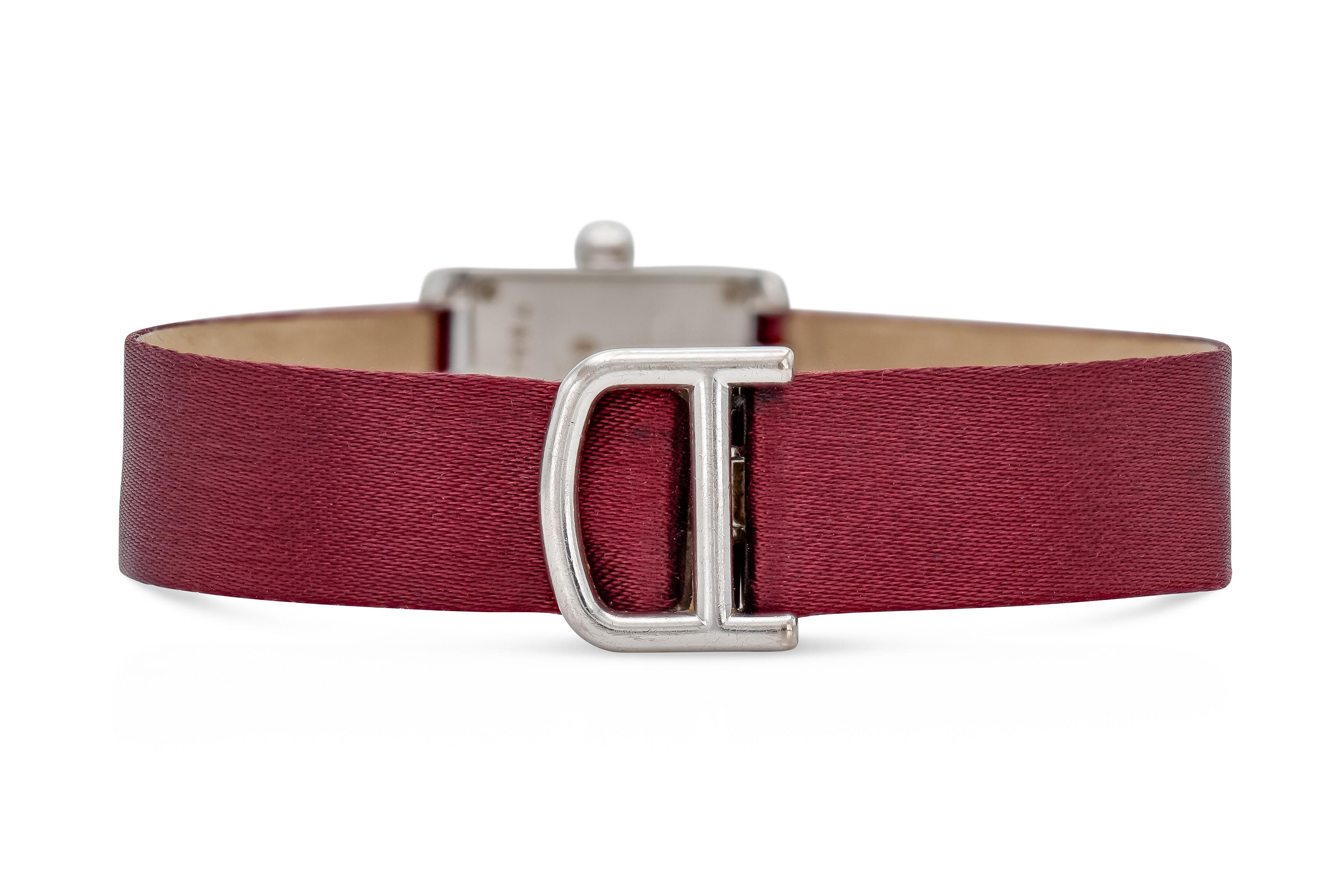Round Cut Cartier Tank Francais Watch For Sale