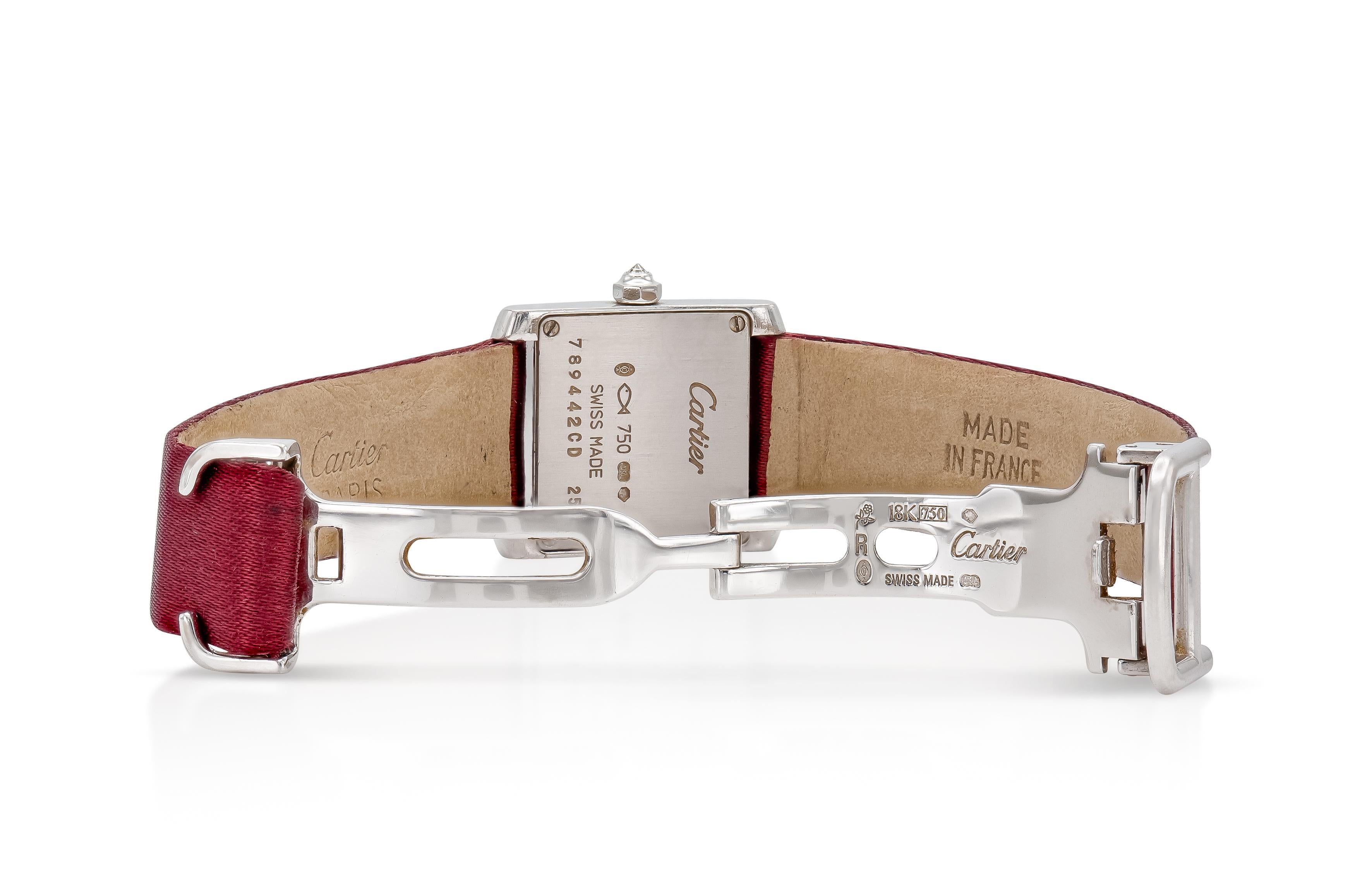 Cartier Tank Francais Watch In Good Condition For Sale In New York, NY