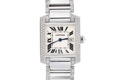 Cartier Tank Francais Watch with Diamonds