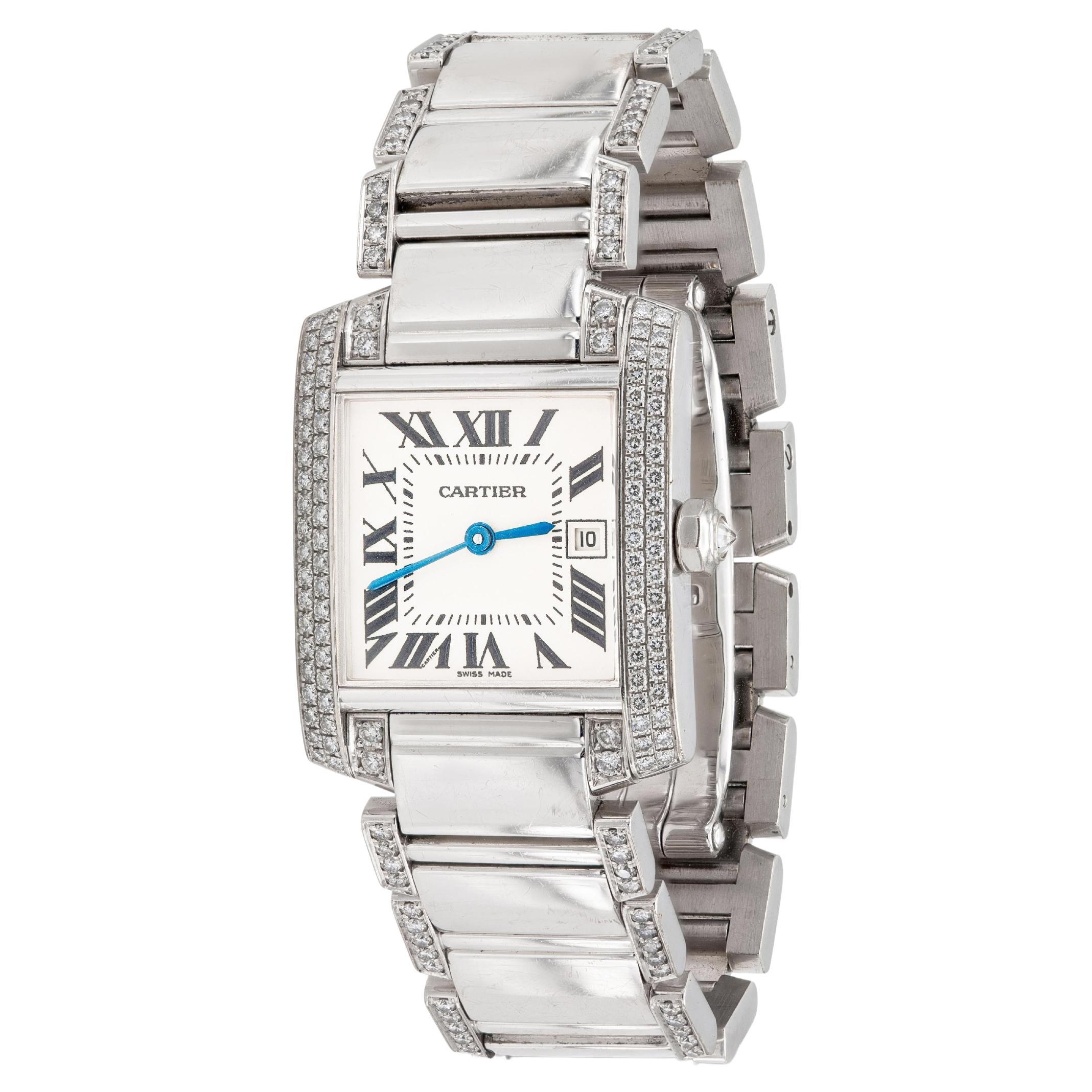 Reloj Cartier Tank Francais con diamantes