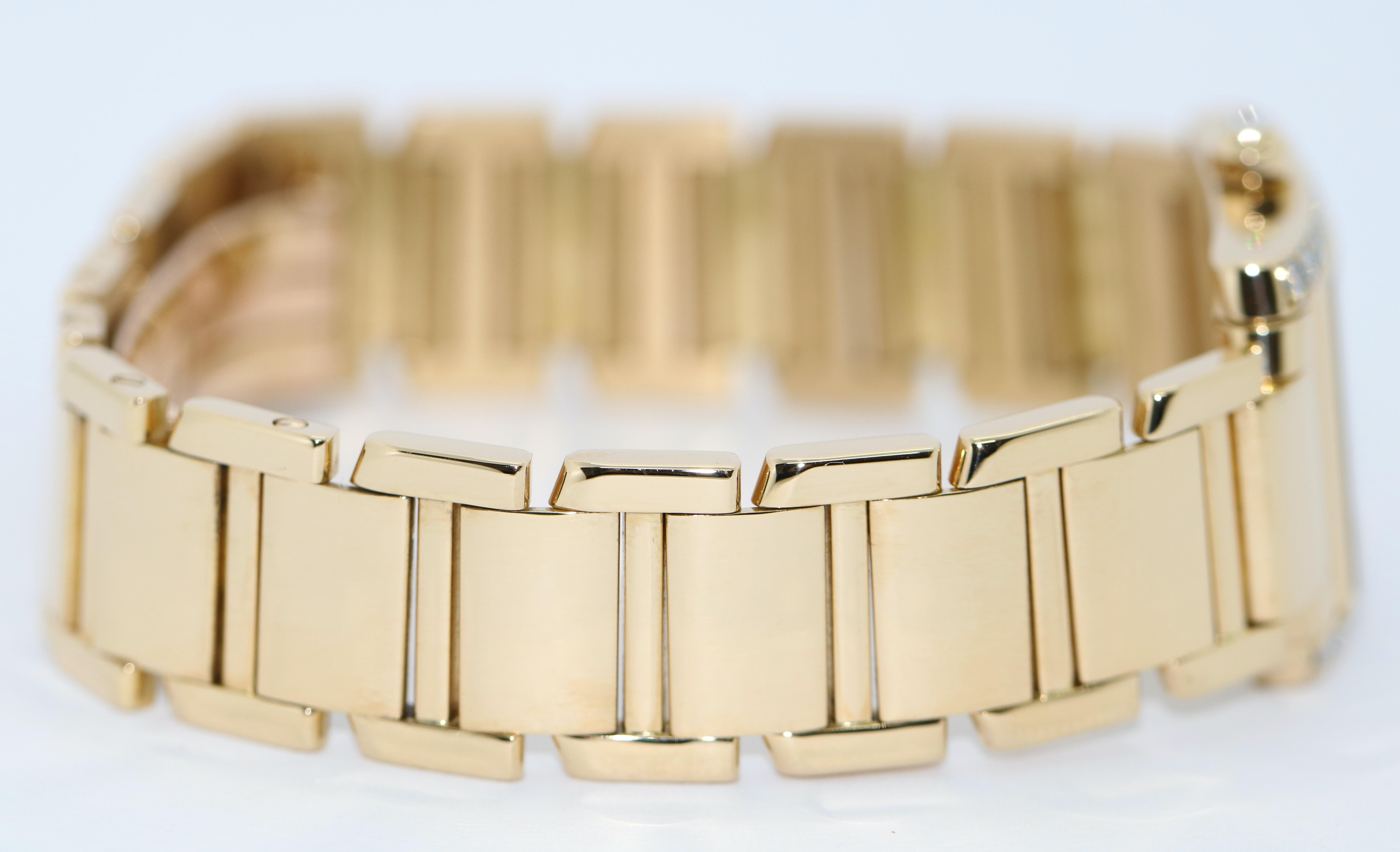 Cartier Tank Francaise 18 Karat Gold Damen-Armbanduhr mit Diamanten. Ref. 2364 2