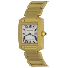 Cartier Tank Française 18 Karat Gold Model W50002N2 Watch