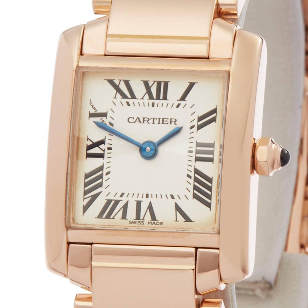 cartier tank francaise rose gold