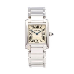 Cartier Tank Francaise 18 Karat White Gold W50012S3