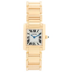 Cartier Tank Francaise 18 Karat Yellow Gold Ladies Watch