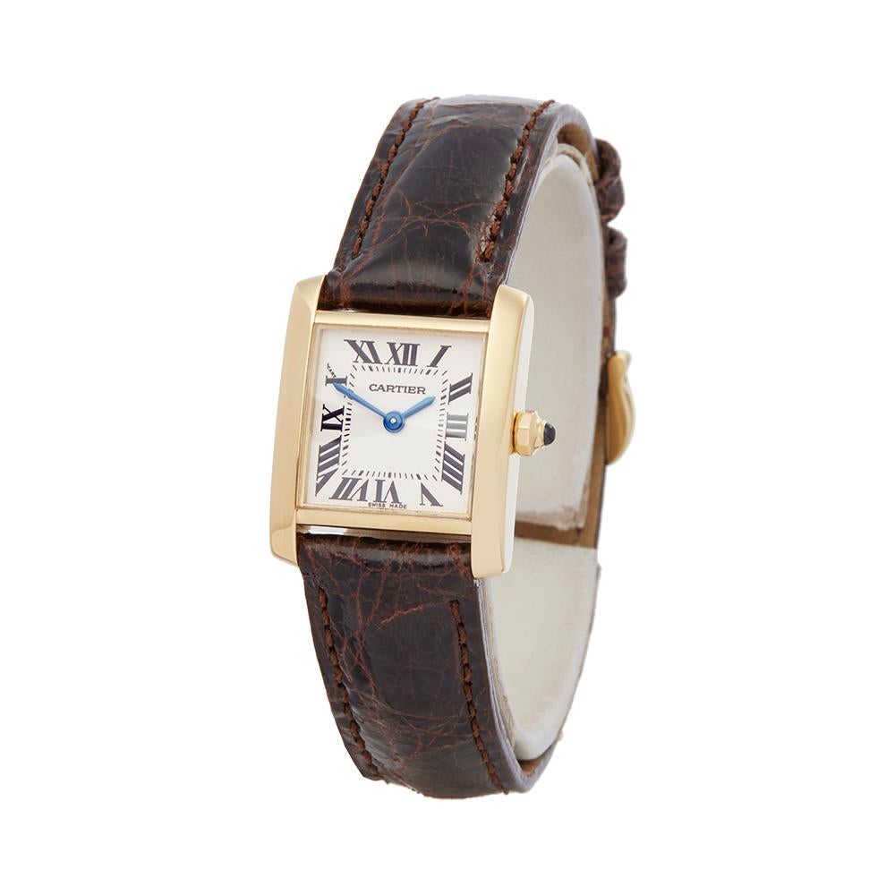 Reference: W5221
Manufacturer: Cartier
Model: Tank Francaise
Model Reference: W5000256
Age: Circa 2000
Gender: Women's
Box and Papers: Xupes Presentation Box
Dial: White Roman
Glass: Sapphire Crystal
Movement: Quartz
Water Resistance: To