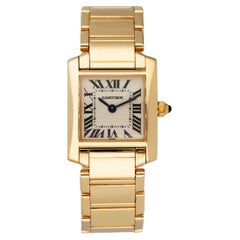 Cartier Tank Francaise 1820 18K Yellow Gold Ladies Watch