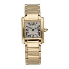Cartier Tank Francaise 1820 Yellow Gold Ladies Watch