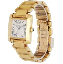 Cartier Tank Francaise 1840 18K Yellow Gold Men's Watch