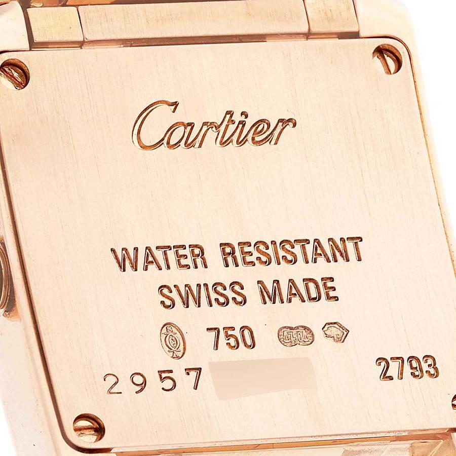 Cartier Tank Francaise 18k Rose Gold Quartz Ladies Watch W500264H In Excellent Condition For Sale In Atlanta, GA