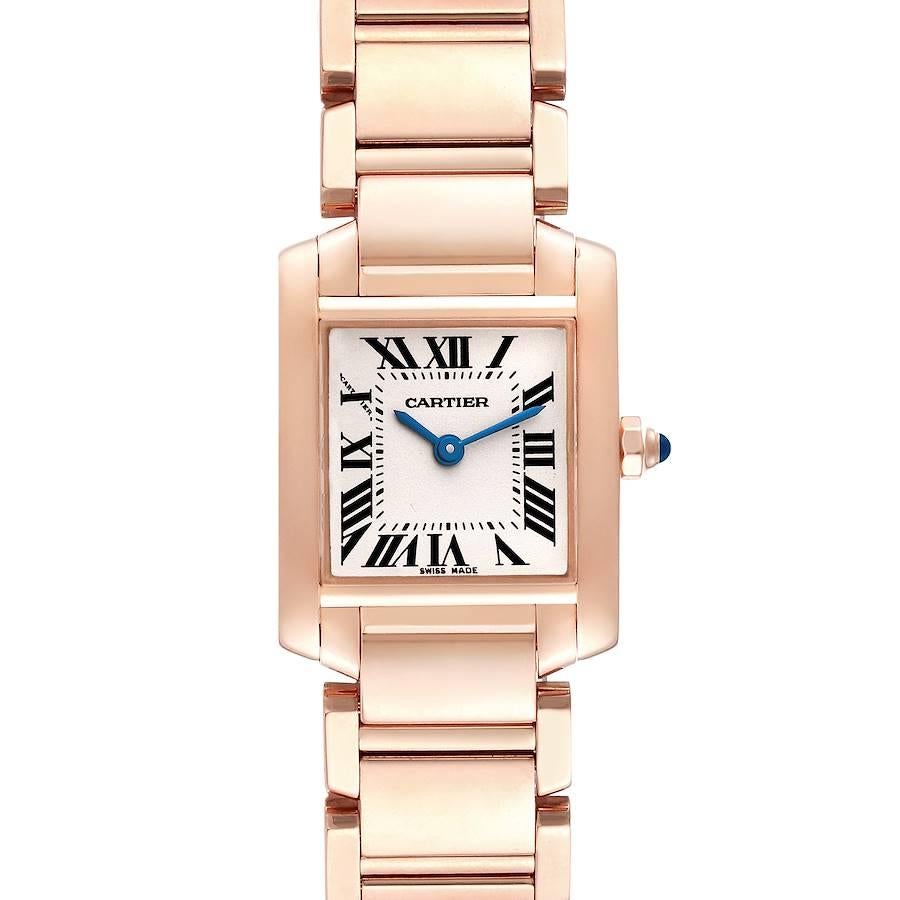 Cartier Tank Francaise 18k Rose Gold Quartz Ladies Watch W500264H