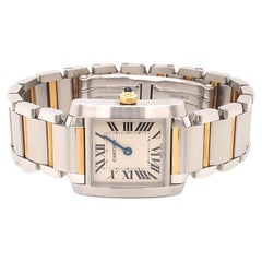 Cartier Tank Francaise 18K & Steel 2384 Ref. W51007Q4 Quartz, Small Ladies Watch