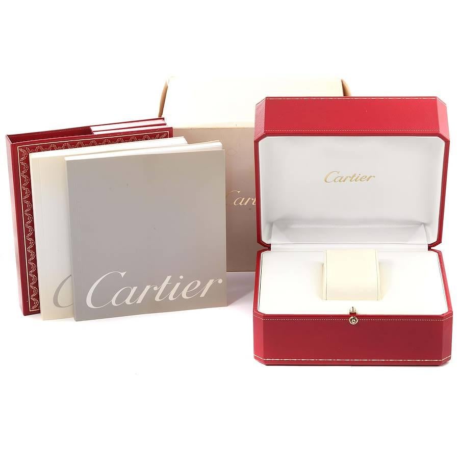 Cartier Tank Francaise 18K White Gold Diamond Ladies Watch WE1002S3 Box Papers For Sale 3