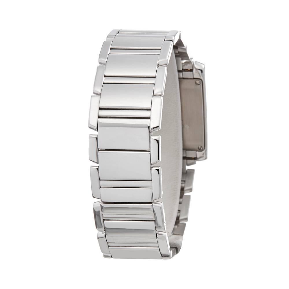 Cartier Tank Francaise 18 Karat White Gold Women's 2491 or WE1018S3 3