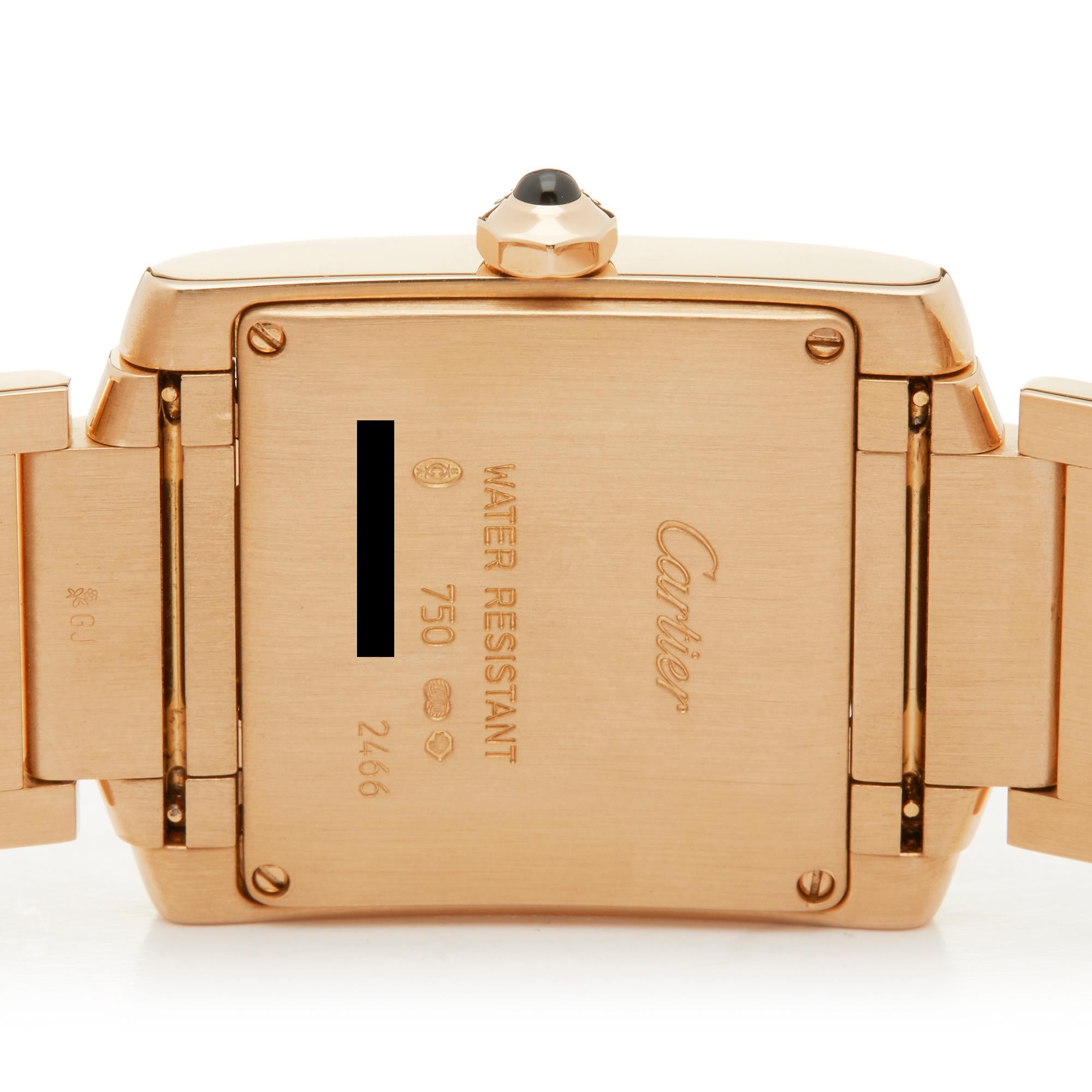 Cartier Tank Francaise 18 Karat Yellow Gold 2466 Wristwatch 1