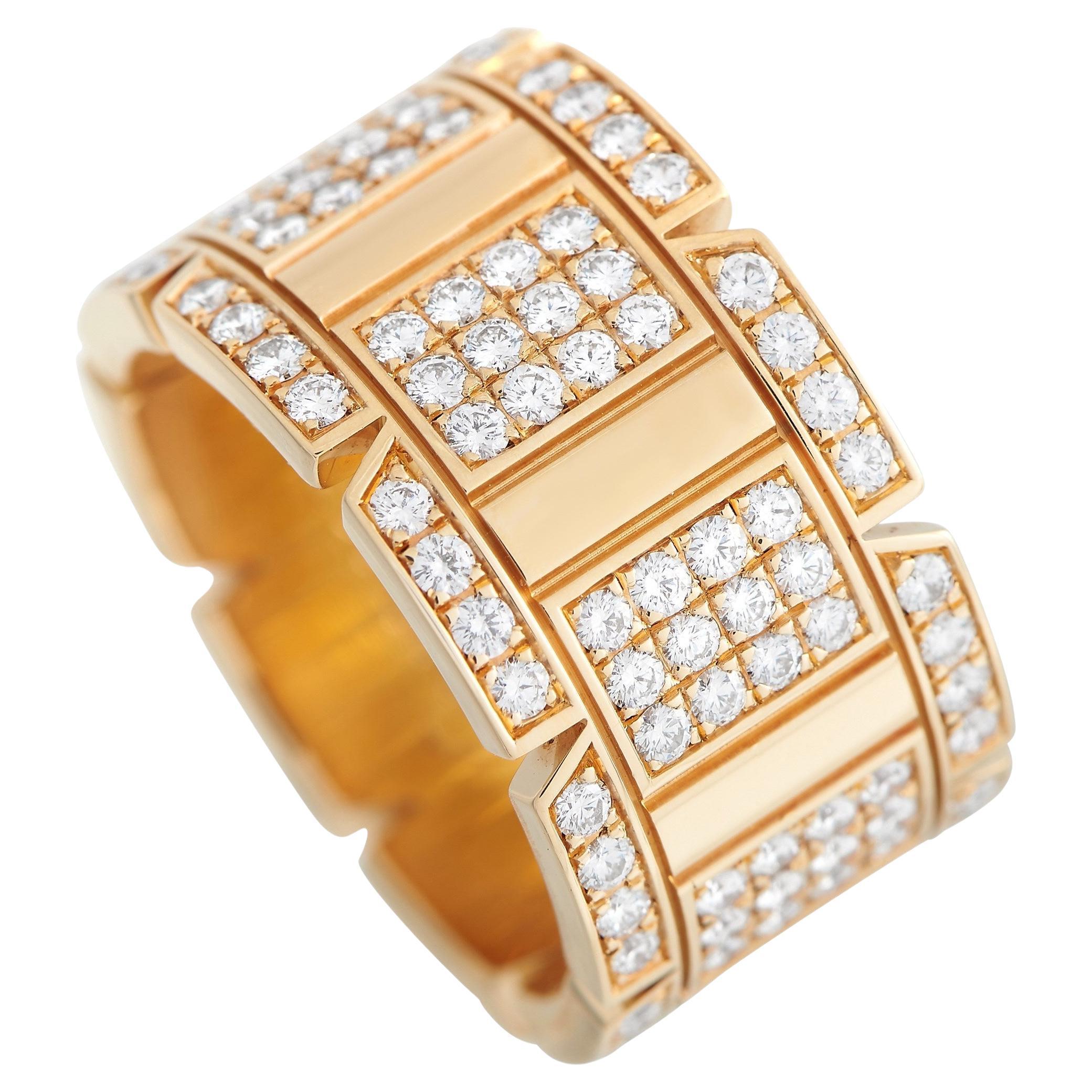 Cartier Men's Gold Tank Francaise Band Ring at 1stDibs cartier mens