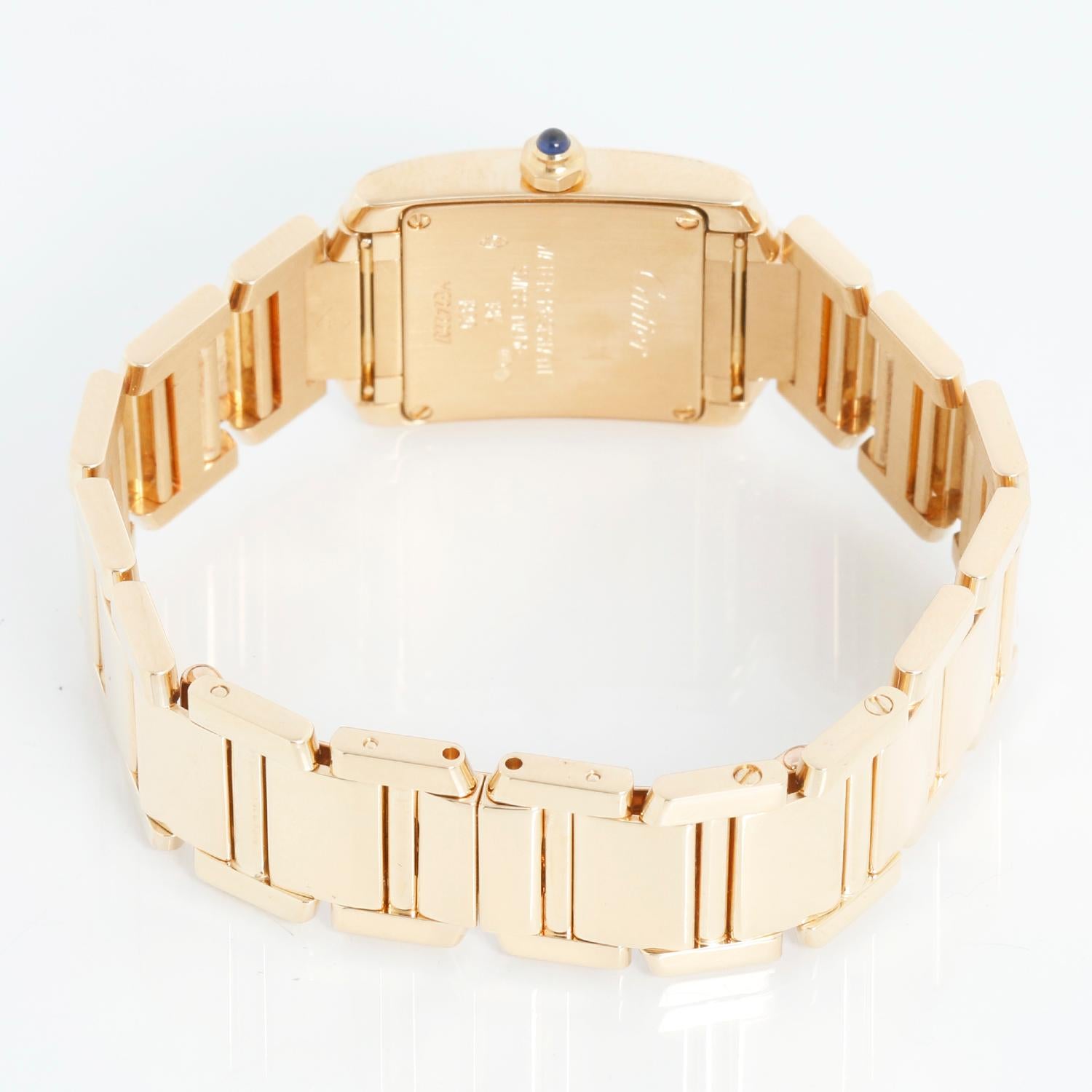 Women's Cartier Tank Francaise 18k Yellow Gold Ladies Watch 1820 W50002N2