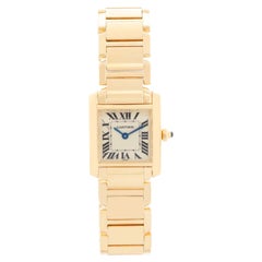 Cartier: 18 Karat Gelbgold Damenuhr Tank Francaise 1820 W50002N2