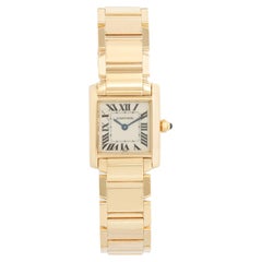 Cartier Tank Francaise 18k Yellow Gold Ladies Watch 1820 W50002N2