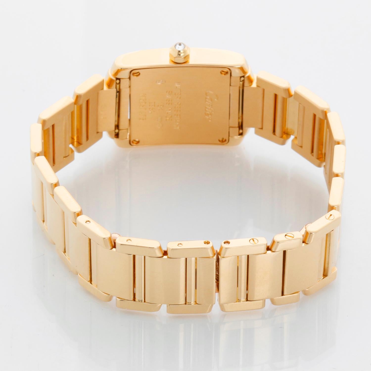 De las mujeres Cartier Tank Francaise Reloj de señora de oro amarillo de 18 quilates 2364 WE1001R8 en venta