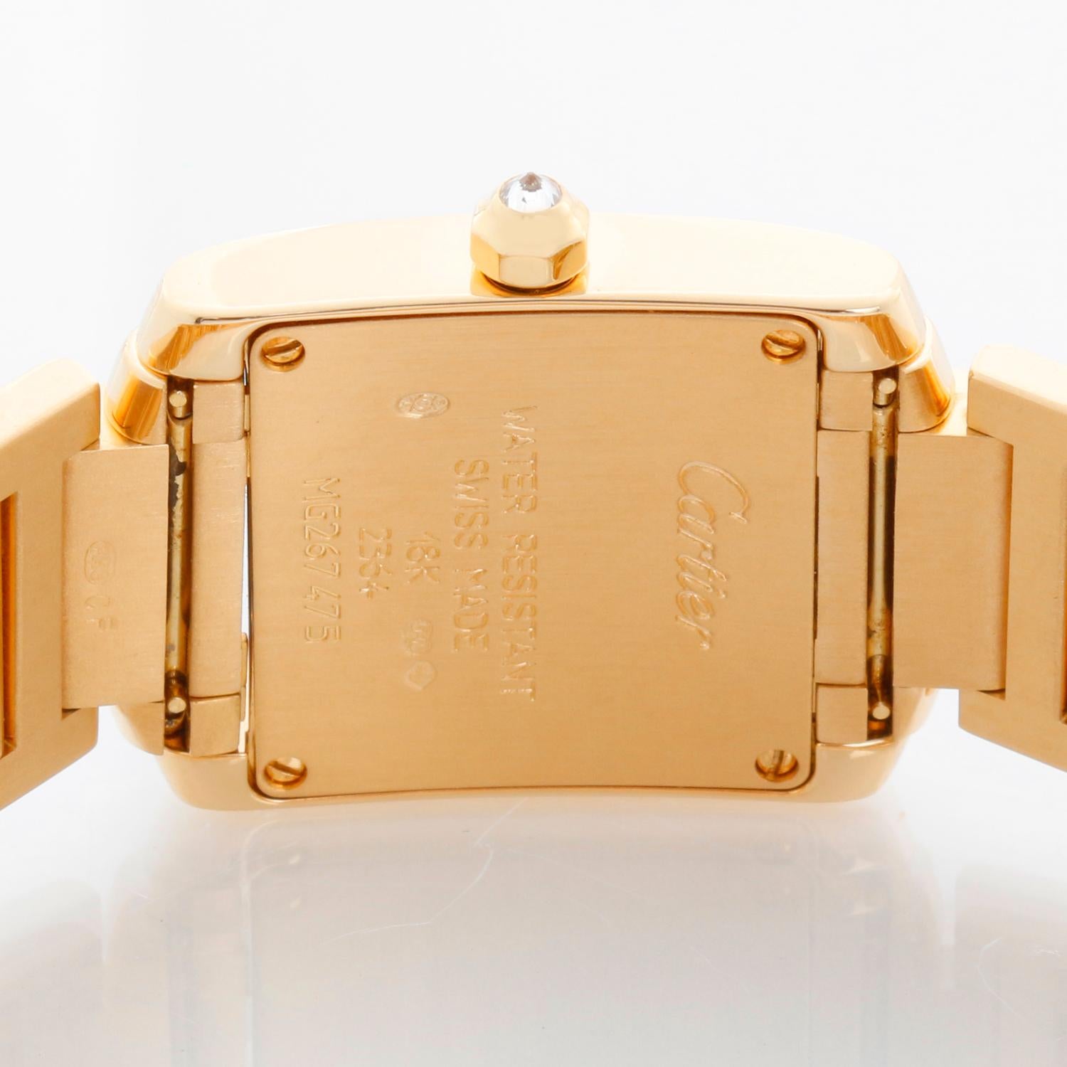 Cartier Tank Francaise Reloj de señora de oro amarillo de 18 quilates 2364 WE1001R8 en venta 1