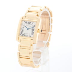 Cartier Tank Francaise 18k Yellow Gold Ladies Watch 2385 W50002N2