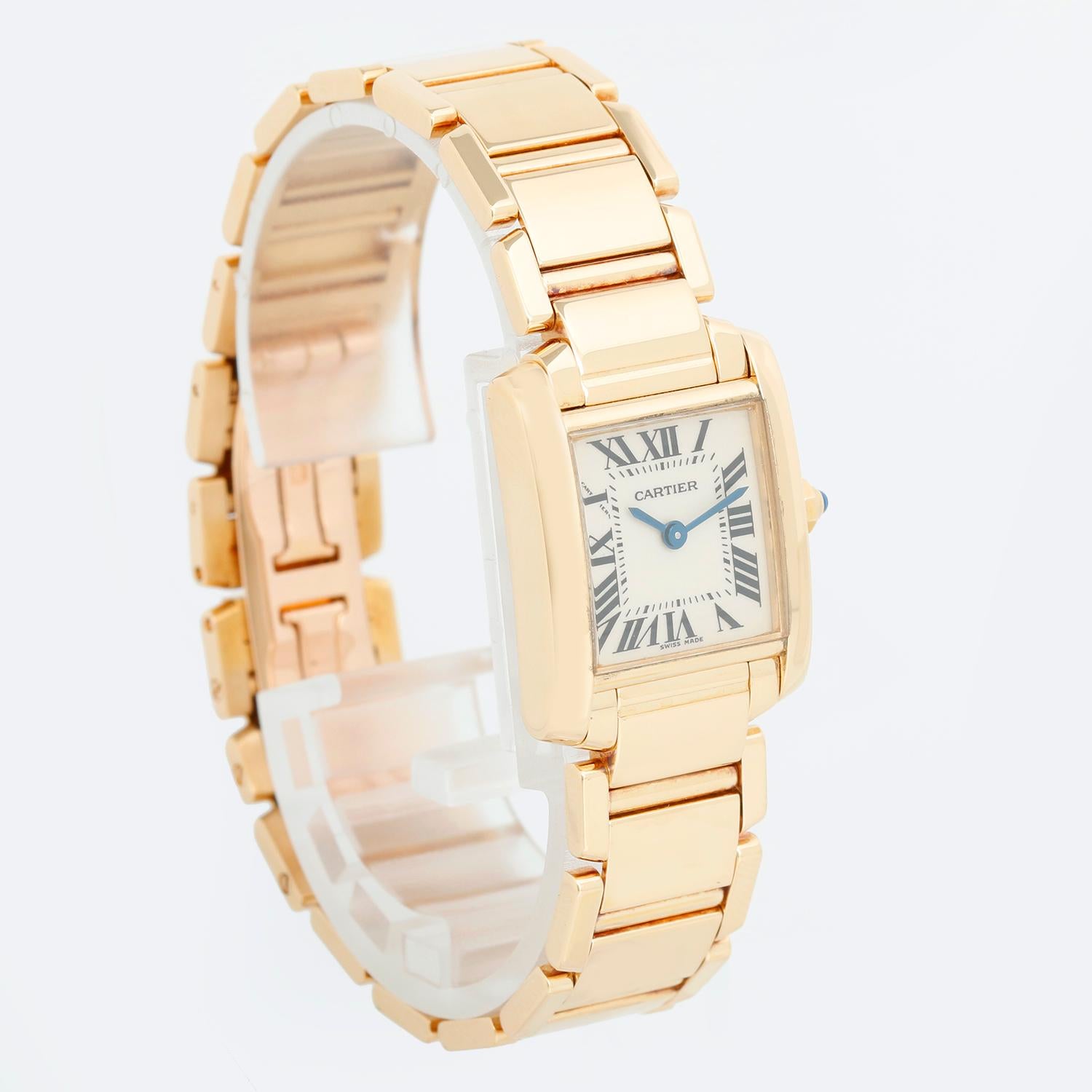 cartier tank women's gold
