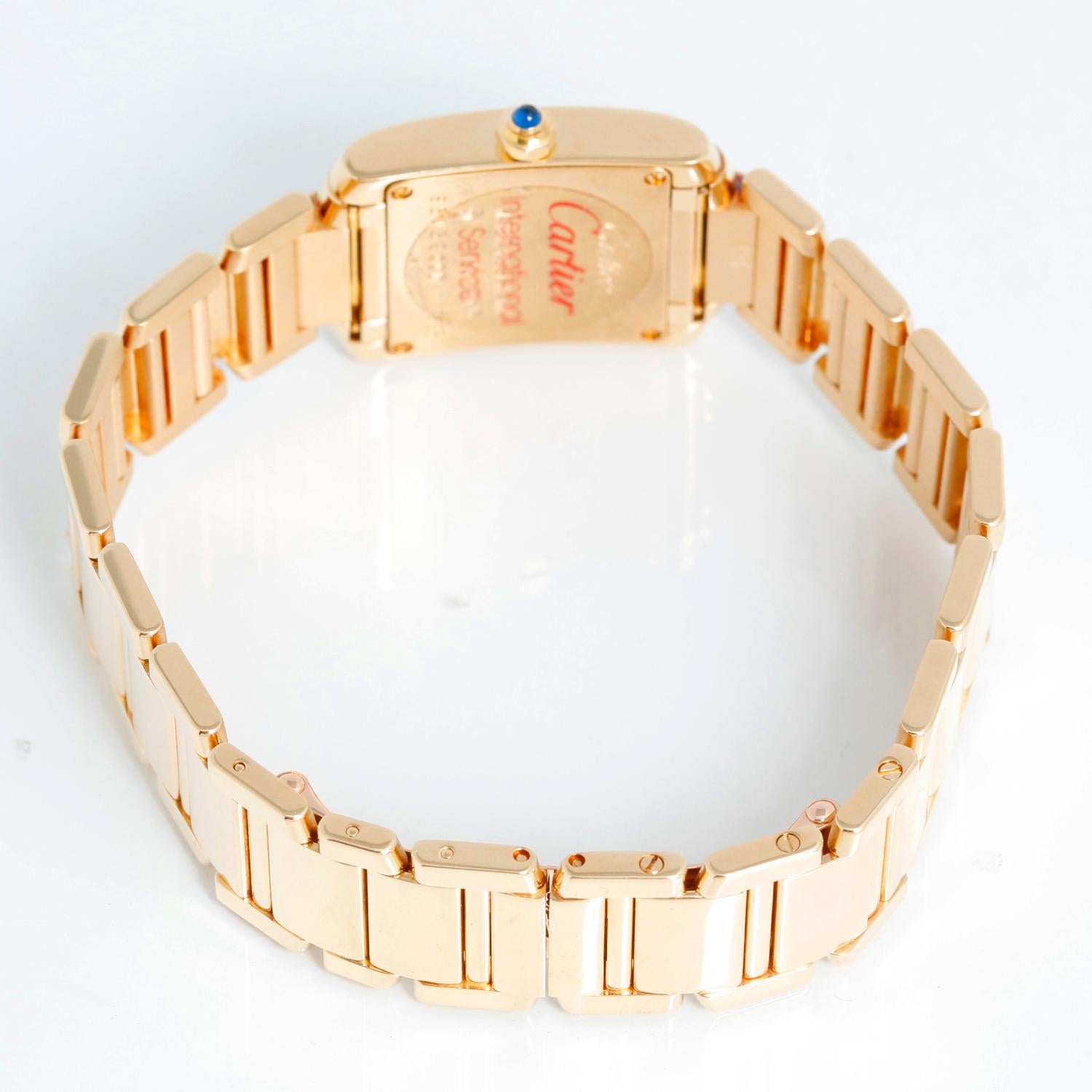 cartier gold tank