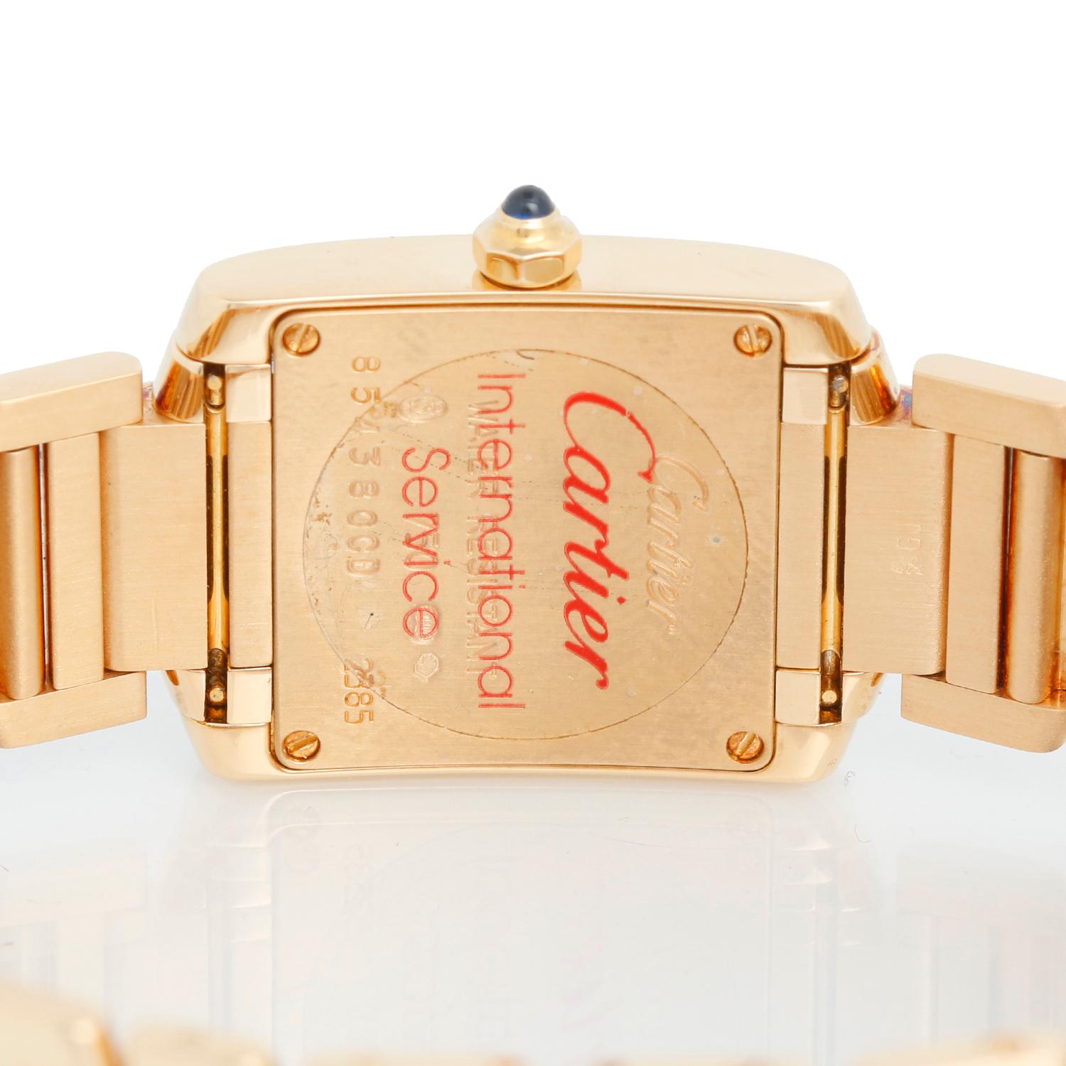 gold cartier tank watch