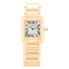 Cartier Tank Francaise 18k Yellow Gold Ladies Watch 2385 W50002N2