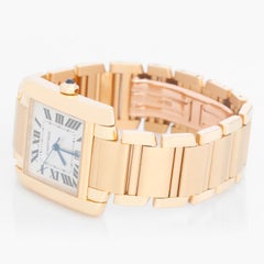 Cartier Tank Francaise 18k Yellow Gold Men's Watch W5000156 1840