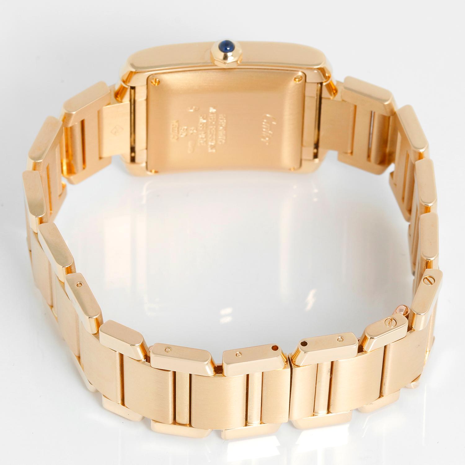 Cartier Tank Francaise 18k Yellow Gold Men's Watch W5000156 1840 1