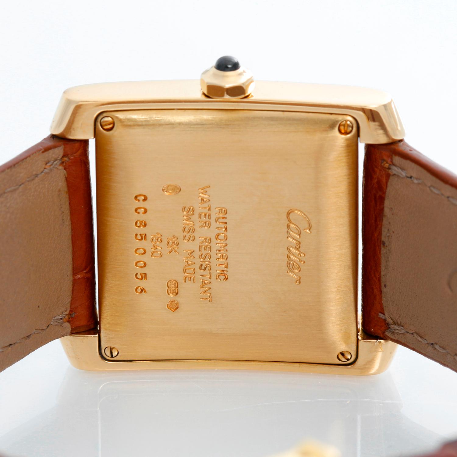 Women's or Men's Cartier Tank Francaise 18 Karat Yellow Gold Men's Watch 