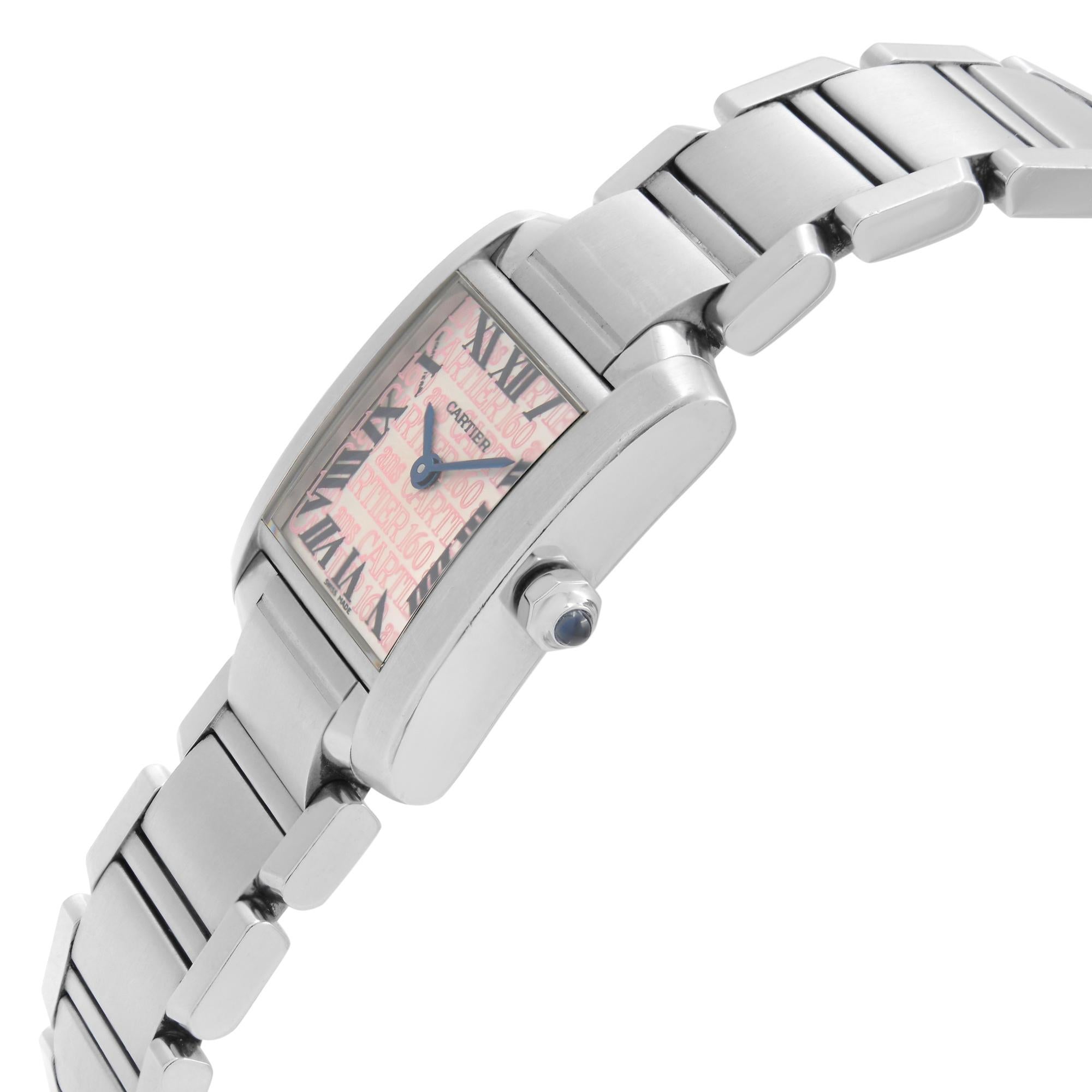 cartier tank pink face