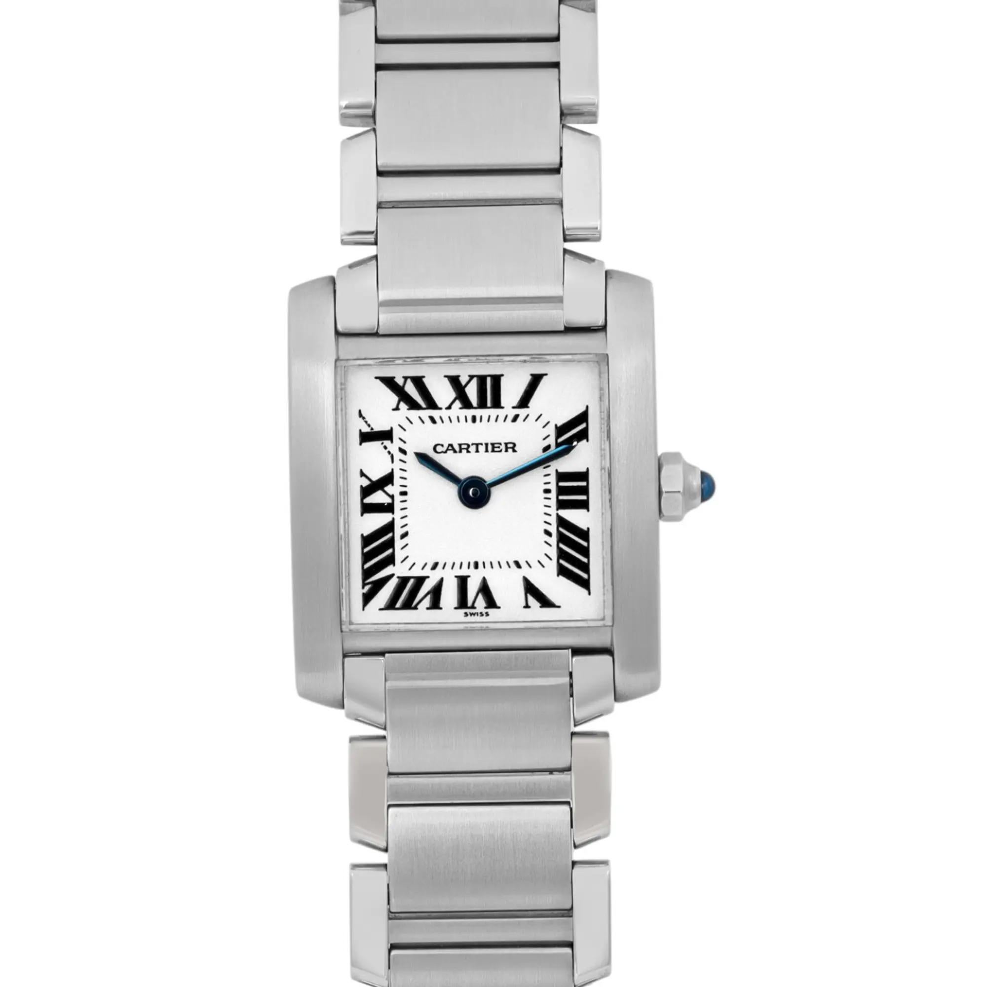 Pre-owned in good condition. Comes with a chronostore box.

🕰️ General Information

Brand: Cartier

Model: Tank Française

Model Number: 2300

Department: Women

Style: Dress/Formal, Luxury

Country/Region of Manufacture: Switzerland

Vintage: