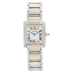 Cartier Tank Francaise Steel 18K Gold Quartz Ladies Watch W51007Q4