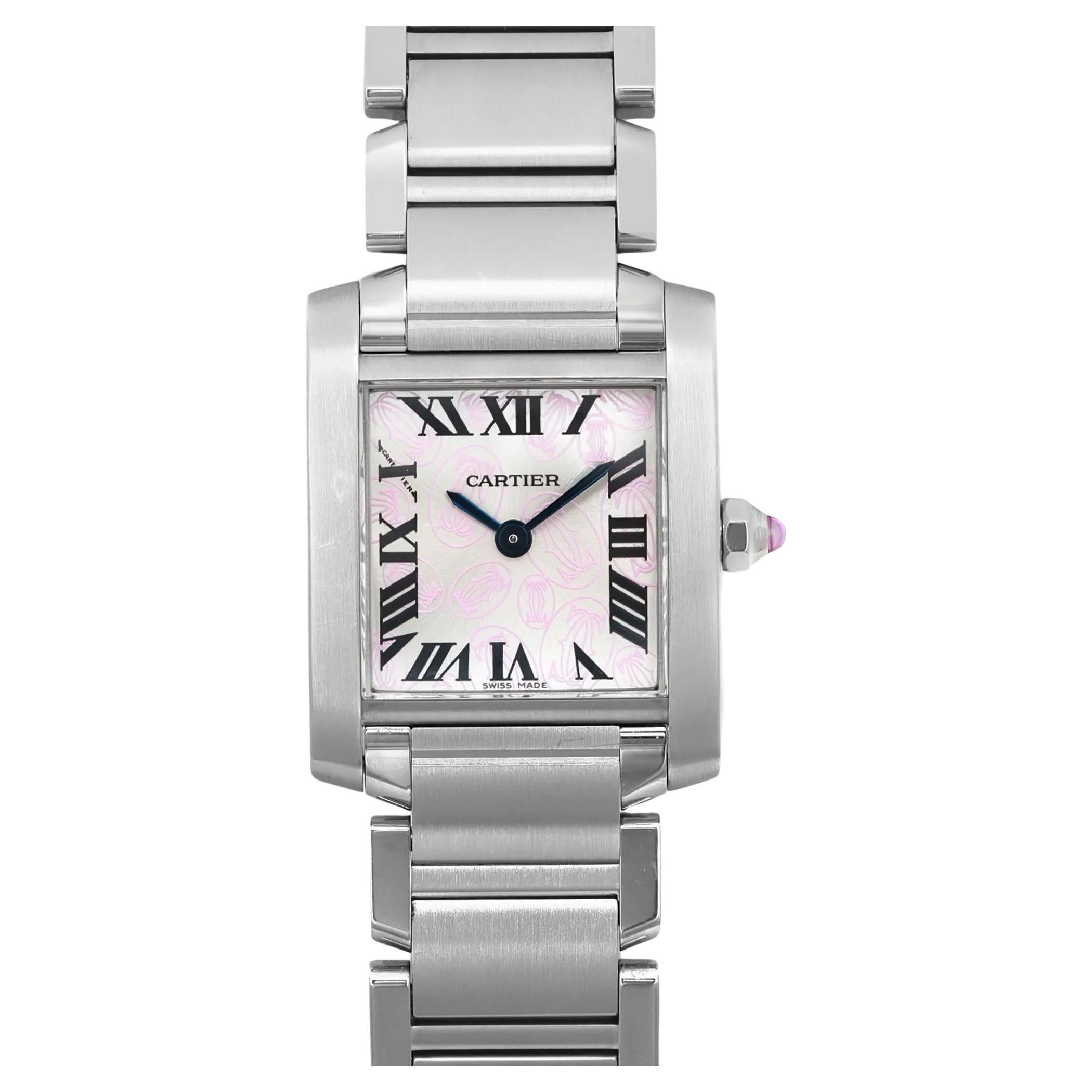 Cartier Tank Francaise 20mm Steel Silver Dial Ladies Quartz Watch W51031Q3