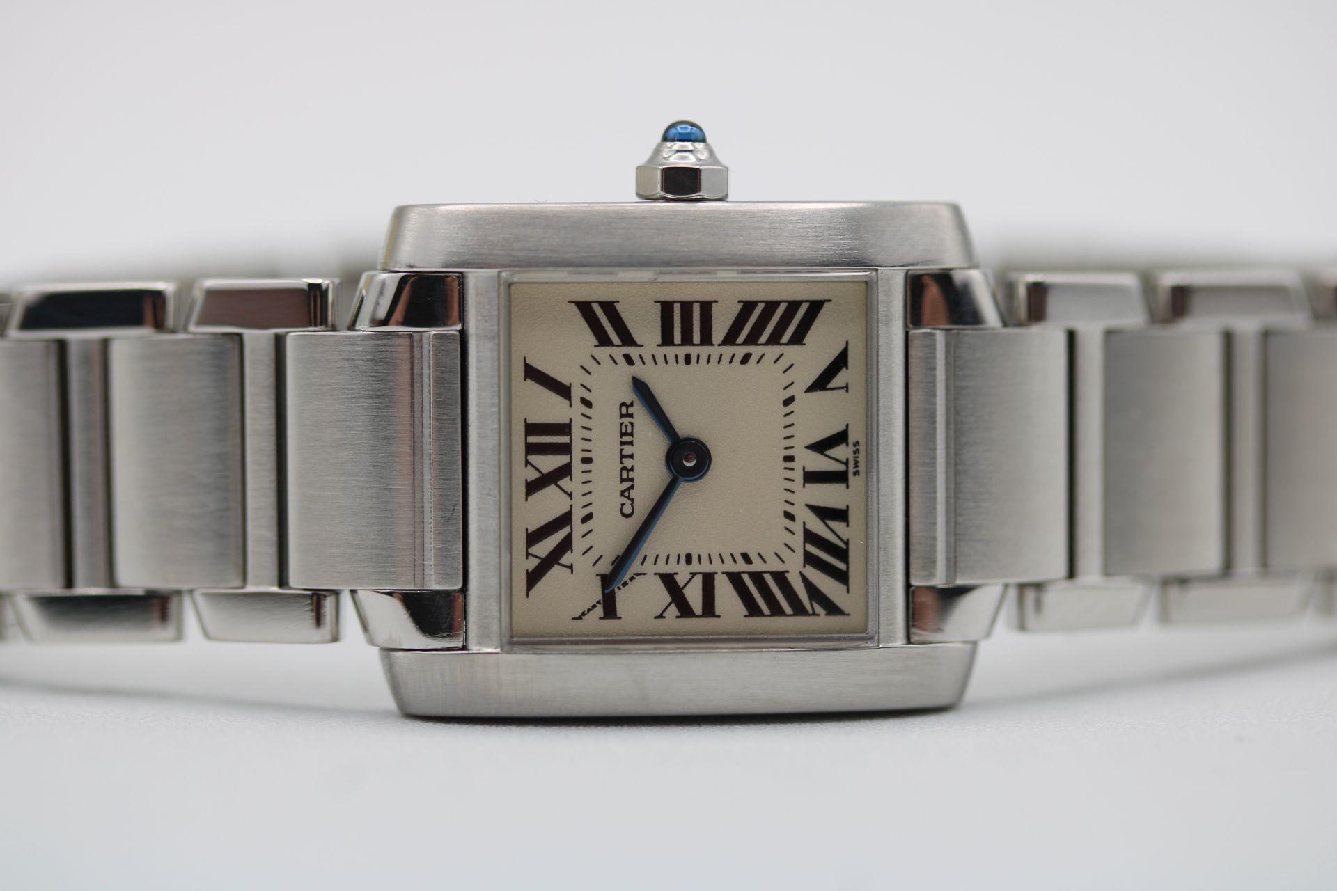  Cartier Tank Francaise 2300 Watch and Papers 1997 For Sale 6