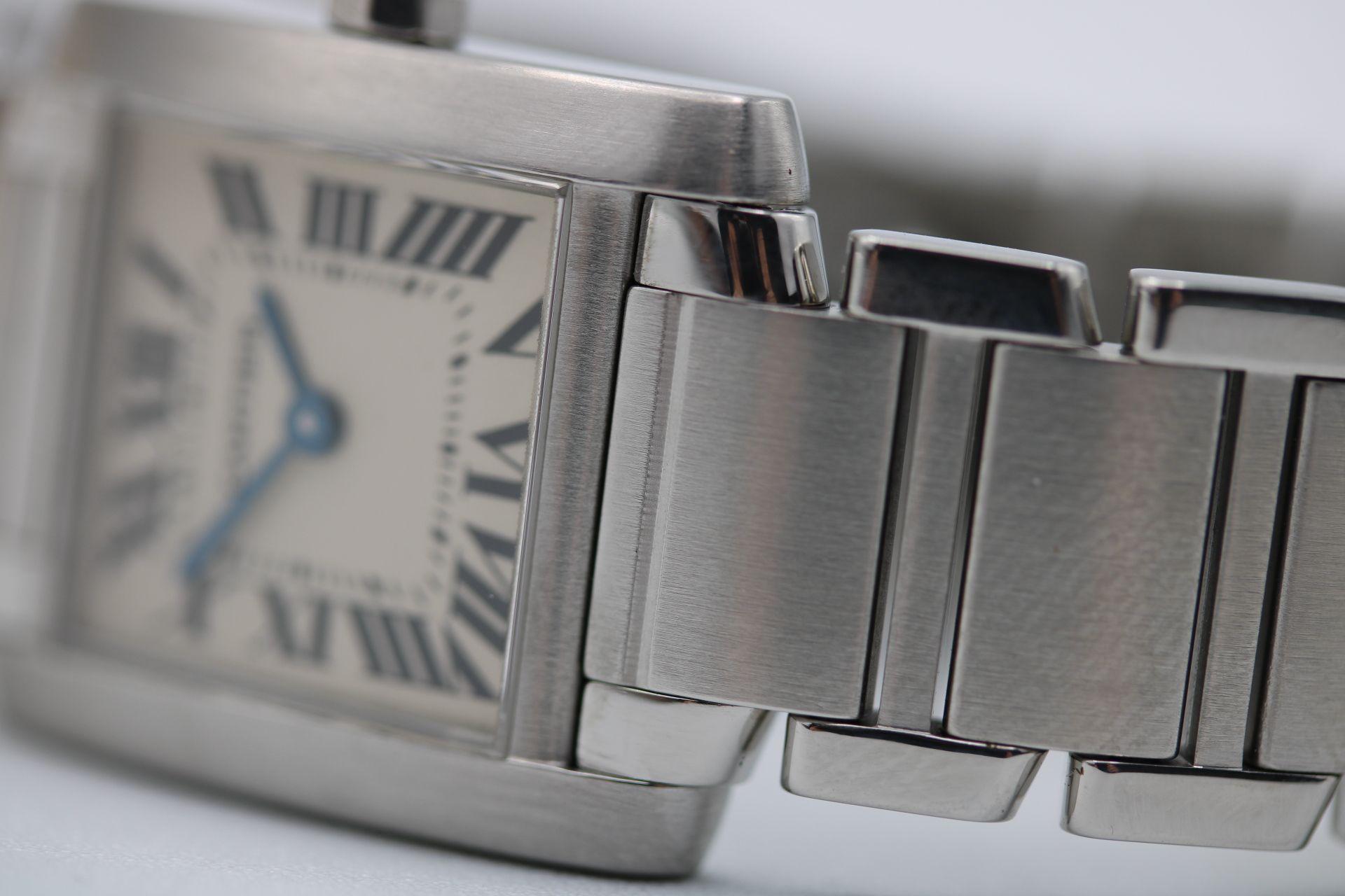  Cartier Tank Francaise 2300 Watch and Papers 1997 For Sale 7