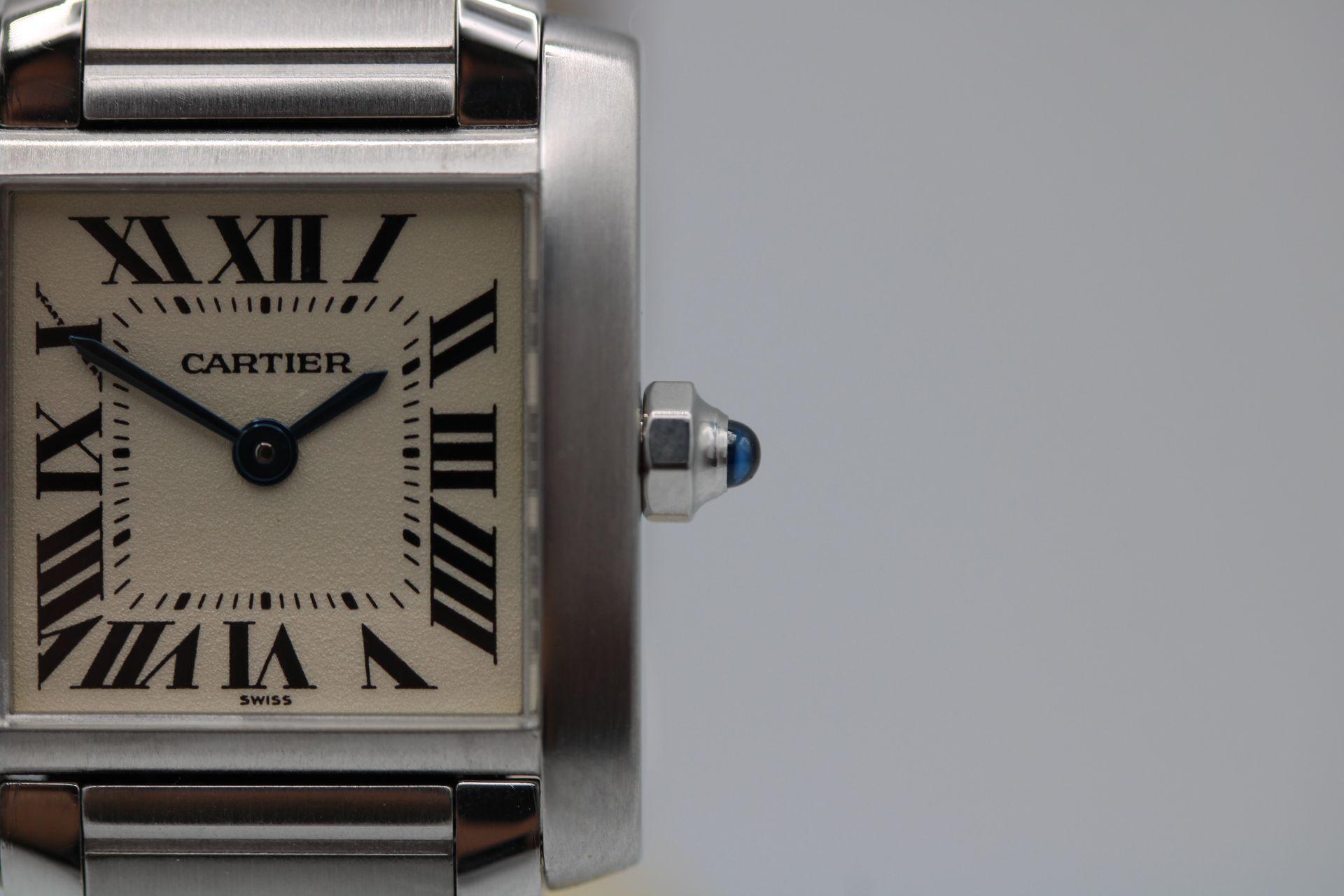  Cartier Tank Francaise 2300 Watch and Papers 1997 For Sale 4