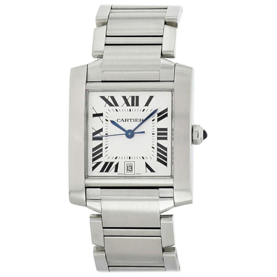 Cartier Tank Francaise 2302, Certified and Warranty