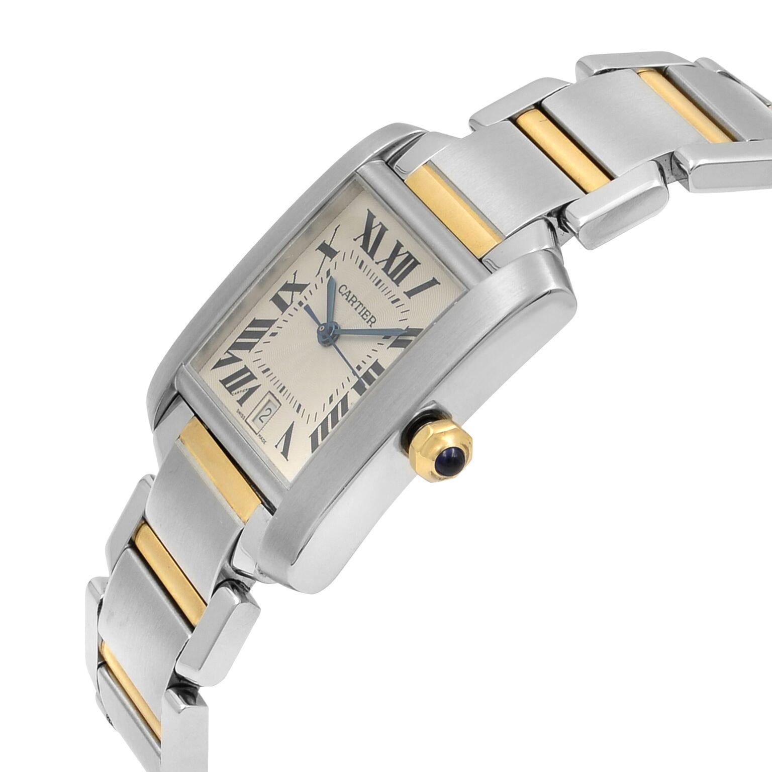 cartier tank bicolor